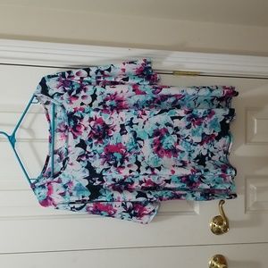 3/$15 East 5th floral blouse sz XL